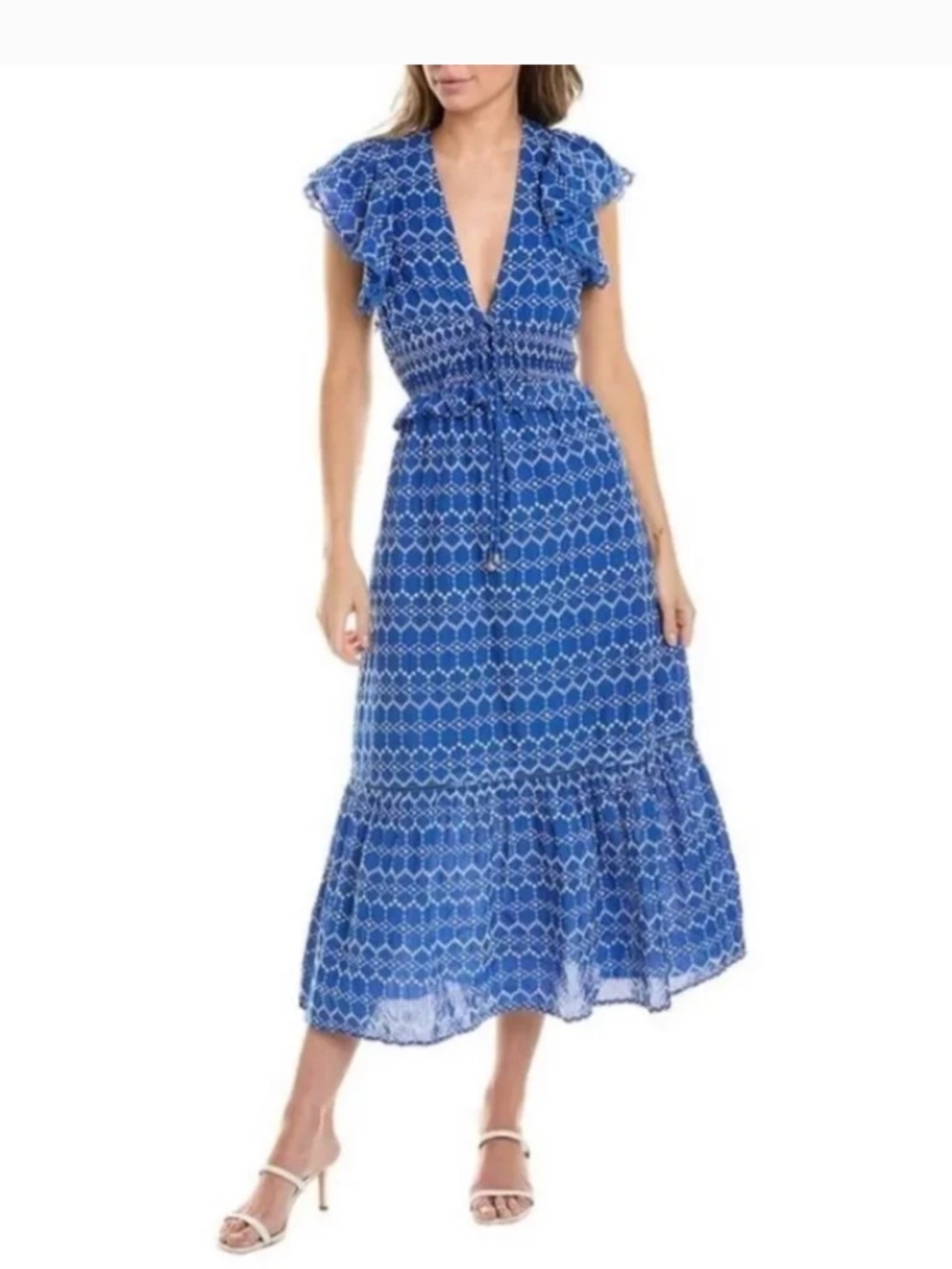 Blue Eyelet Jardin Dress by O.P.T